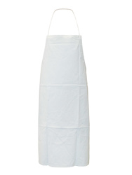 White P.V.C/polyester/P.V.C apron. 100 x70 cm.