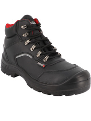 Bota de seguridad, cuero serraje liso. S3 FO SR