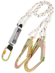 Double fall arrest lanyard