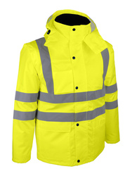 2x1 high visibility bodywarmer/jacket. Detachable sleeves.