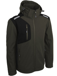 Softshell mouwloos vest. 96% polyester en 4% elastaan, 300g/m².