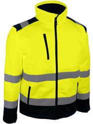 Chaqueta Softshell de alta-visibilidad.Triple capa con membrana TPU